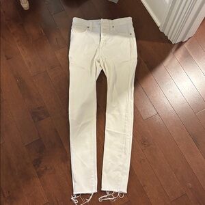 White madewell skinny jeans high rise